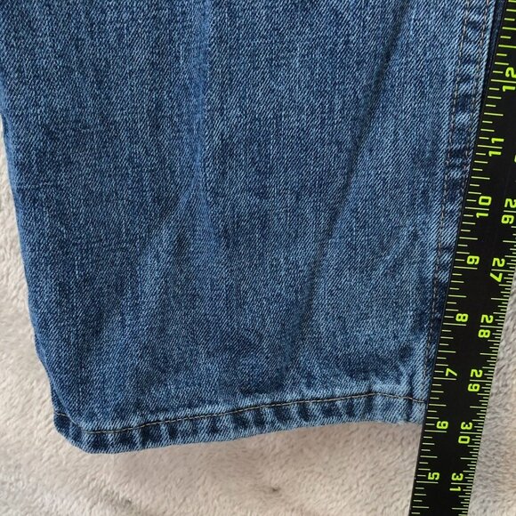Wrangler Men Jeans Size 38x30 Blue Denim Classic Straight Leg Casual 100% Cotton - Picture 5 of 14